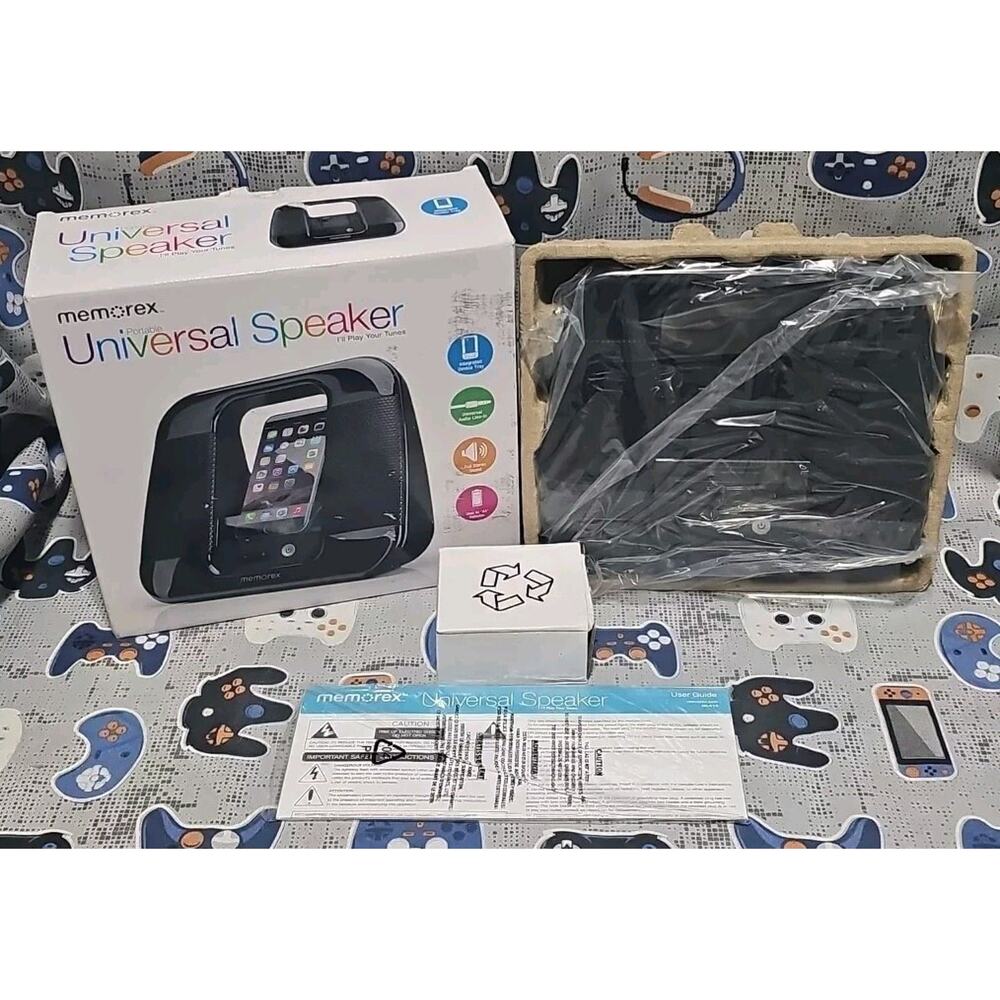 Memorex UNIVERSAL PORTABLE SPEAKER Digital Audio Music Player *OPEN NEW*
